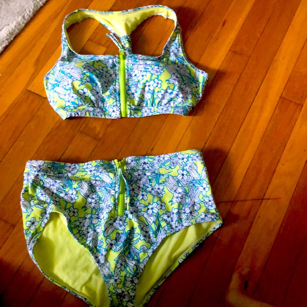 Adore Me: 2 piece Zipper Bathing suit